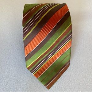 Italian Silk Necktie textured stripes